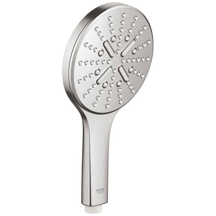 GROHE Rainshower SmartActive - Handbrause (wassersparend, 3 Strahlarten, Antikalk-System), superstee