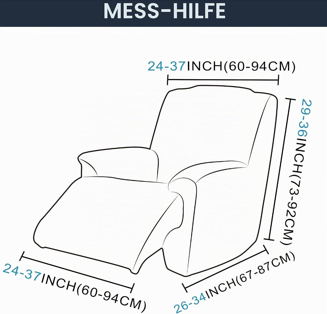 TIANSHU Samt Ruhesessel bezüge, Stretch Sesselschoner Elastisch Plush Couchbezug stilvolle Luxus-Möb
