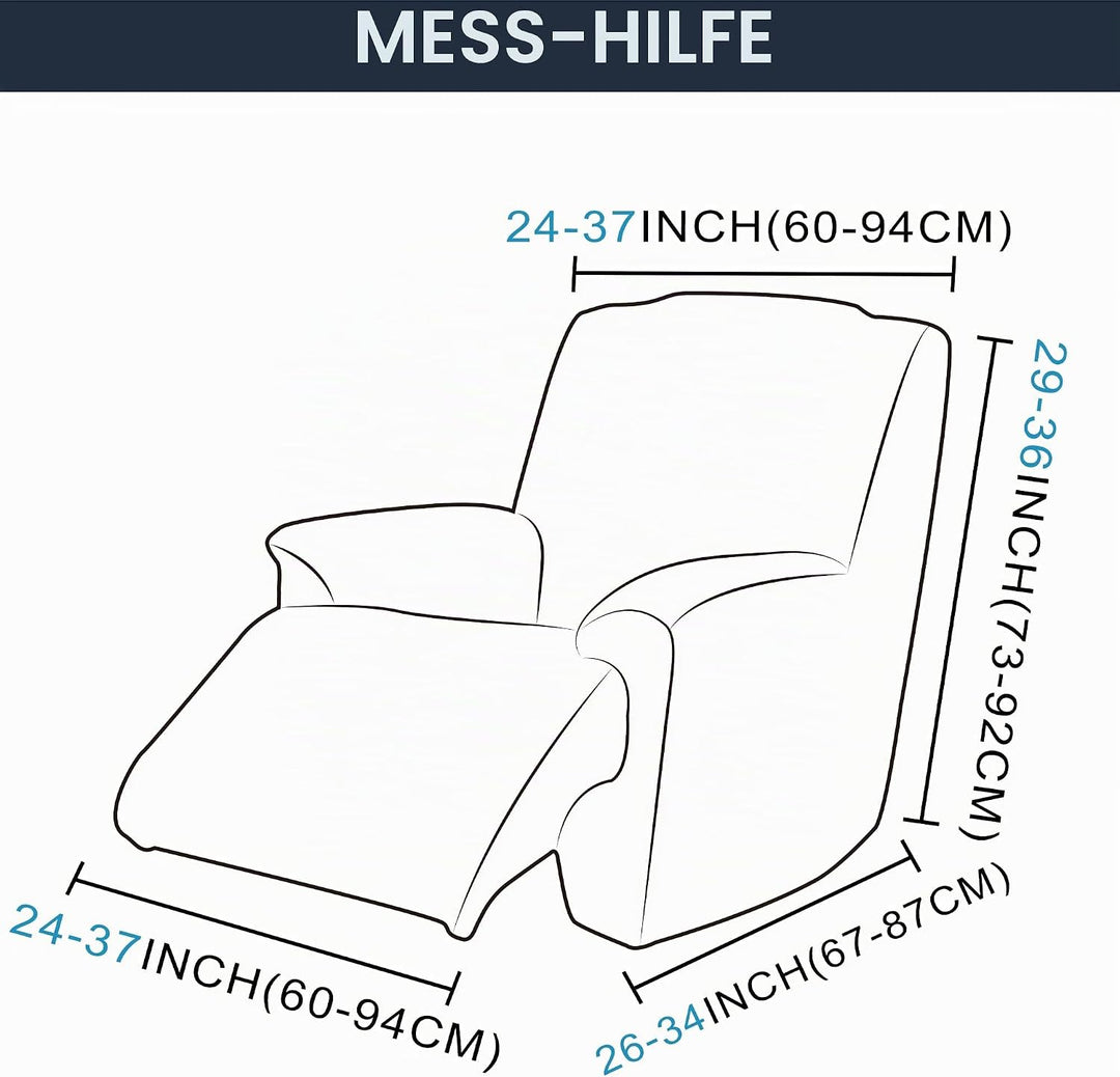 TIANSHU Samt Ruhesessel bezüge, Stretch Sesselschoner Elastisch Plush Couchbezug stilvolle Luxus-Möb