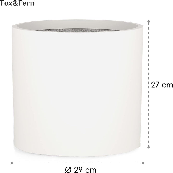 Übertopf L - Blumentopf gross inkl. Wasserabfluss - Blumentopf hoch 27cm - Übertöpfe für Zimmerpflan
