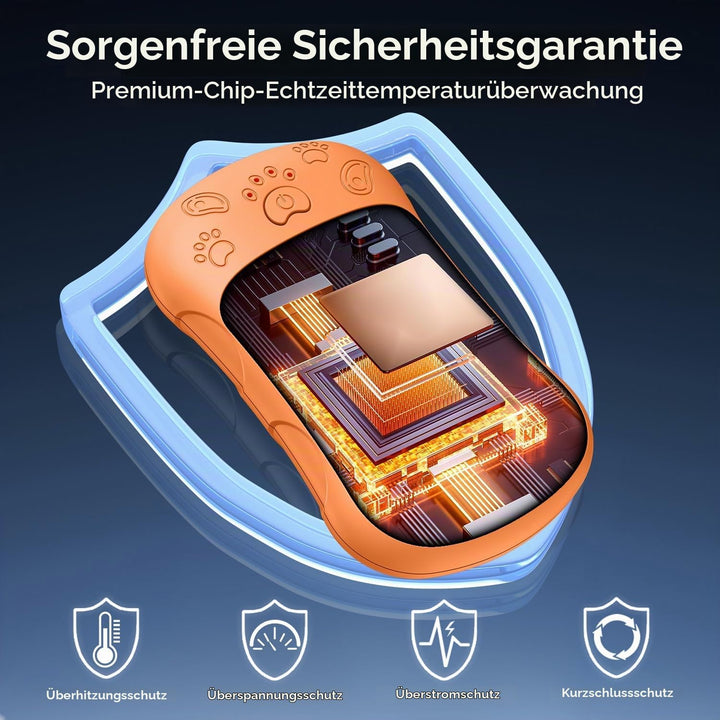 Handwärmer Elektrisch，2er Set 6000mAH Akku Elektrischer Handwärmer Wiederverwendbar Aufladbar Tasche