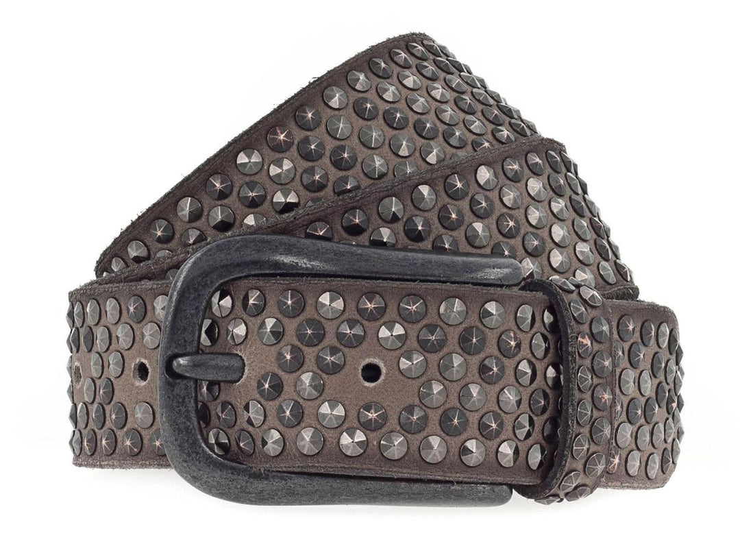 B.Belt Zoe Black Leather Belt W105 Taupe