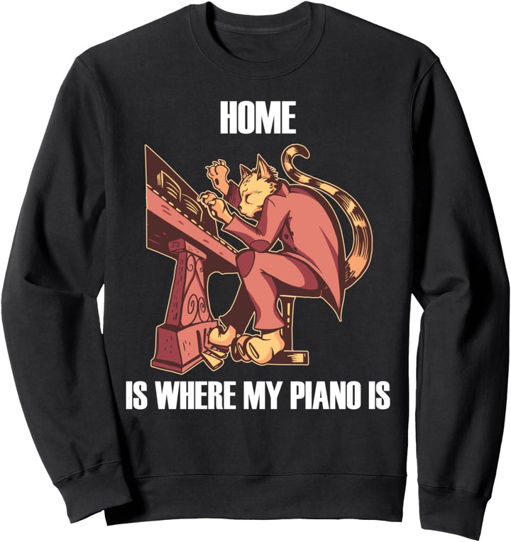 Klavier Piano Keyboard Spruch Sweatshirt