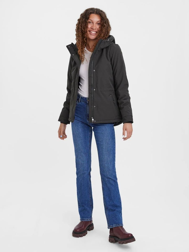 VERO MODA Damen Vmcleanmilan Short Jacket Noos Kurze Jacke, Peat, S EU
