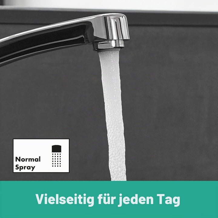hansgrohe Küchenarmatur MyCube, Wasserhahn Küche mit Auslauf Höhe 160 mm, wassersparend, 360° drehba