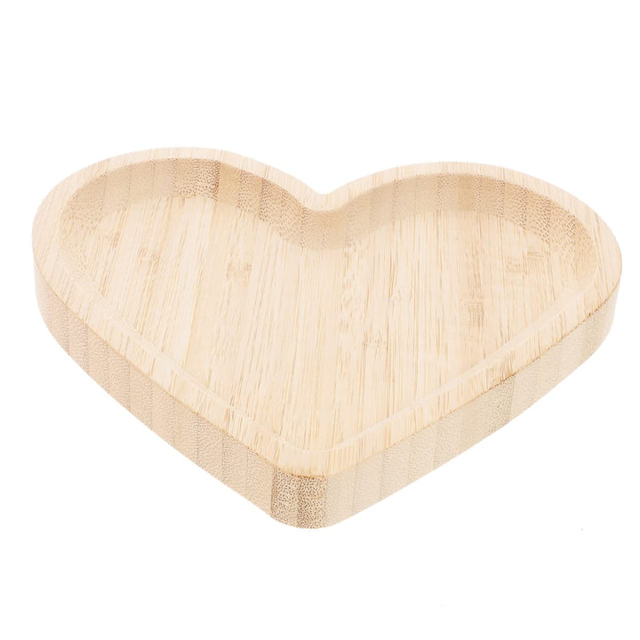 Ciieeo Elegantes Holztablett in Herzform Servierteller für Desserts Snacks Obst Leicht Zu Tragen Vie