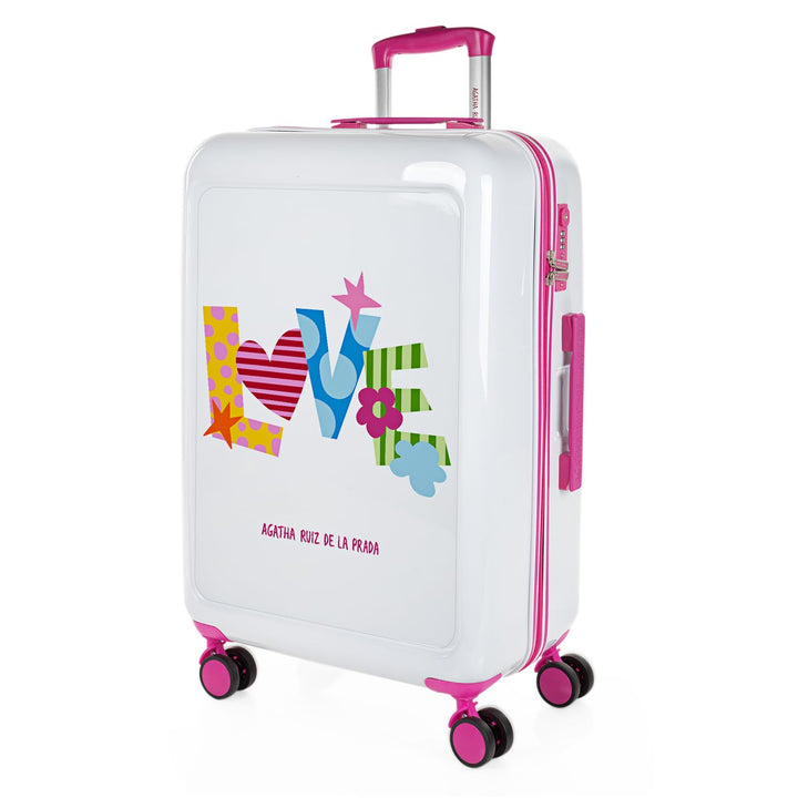 AGATHA RUIZ DE LA PRADA - Koffer Mittelgross - PC hochwertiger und Stabiler reisekoffer mit Rollen -