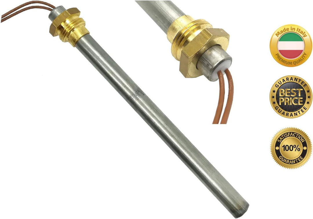 Ricambi Pellet | Zündkerze für Pelletofen | Gewindeanschluss 3/8" GAS | Durchmesser 9,9 mm 280 W Ges