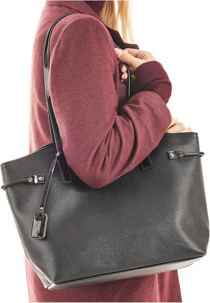 Rieker Damen H1527 Shopper, Schwarz