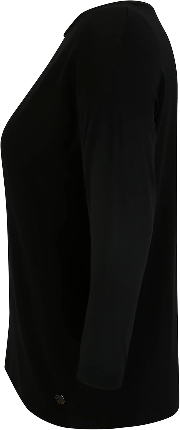 Tamaris Damen Burdur T-Shirt L Black Beauty, L Black Beauty