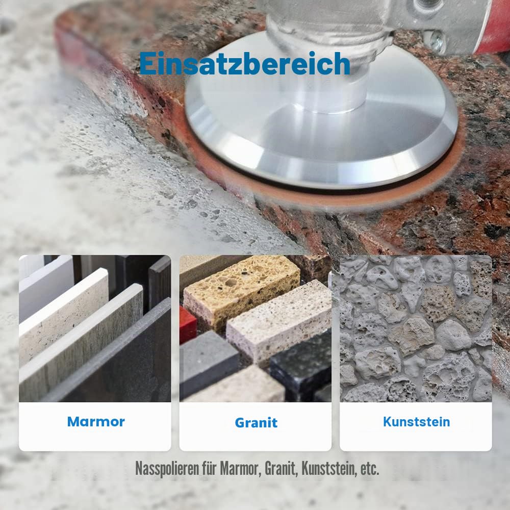 Nasse Diamant Polierscheibe - HIGHDRIL 6 Stück 125MM (