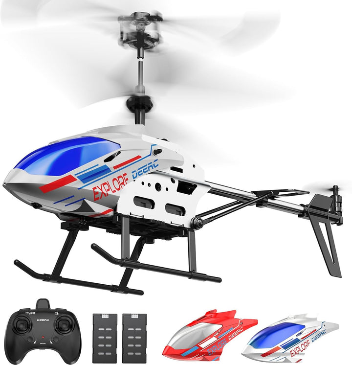 DEERC DE28 Hubschrauber Ferngesteuert,für Einsteiger,Indoor RC Helikopter Spielzeug mit LED-Beleucht