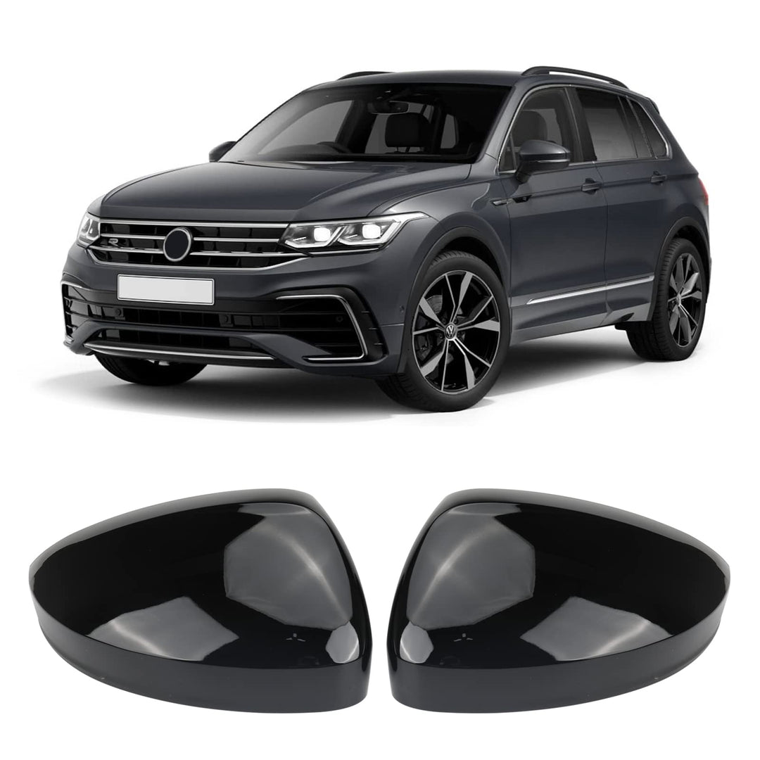 1 Paar Auto Spiegelkappen Aussenspiegel Ersatz für VW Tiguan MK2 2017-2020, Aussenspiegelkappe Rücks
