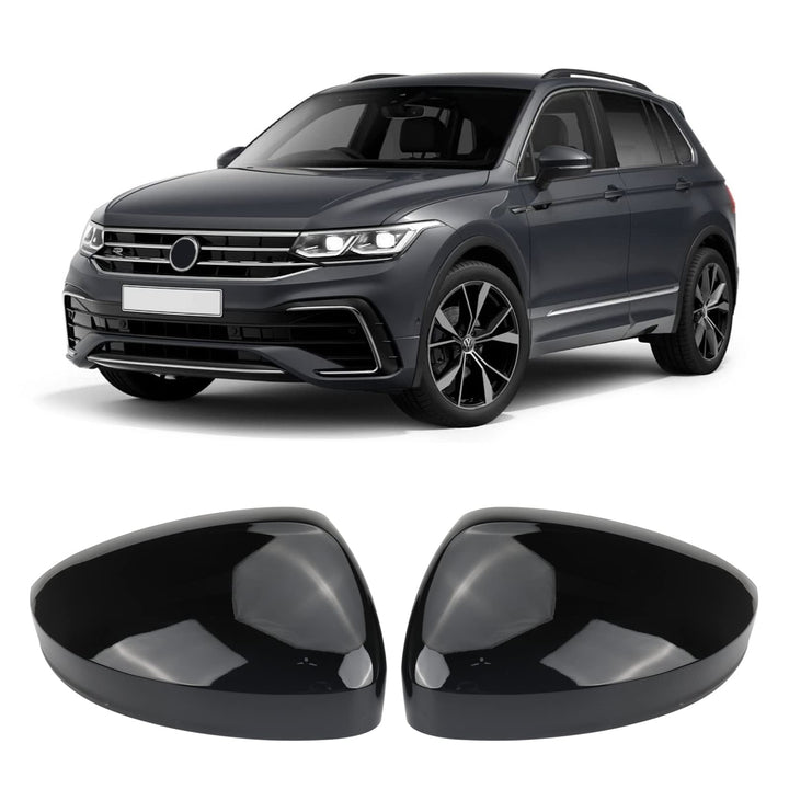 1 Paar Auto Spiegelkappen Aussenspiegel Ersatz für VW Tiguan MK2 2017-2020, Aussenspiegelkappe Rücks