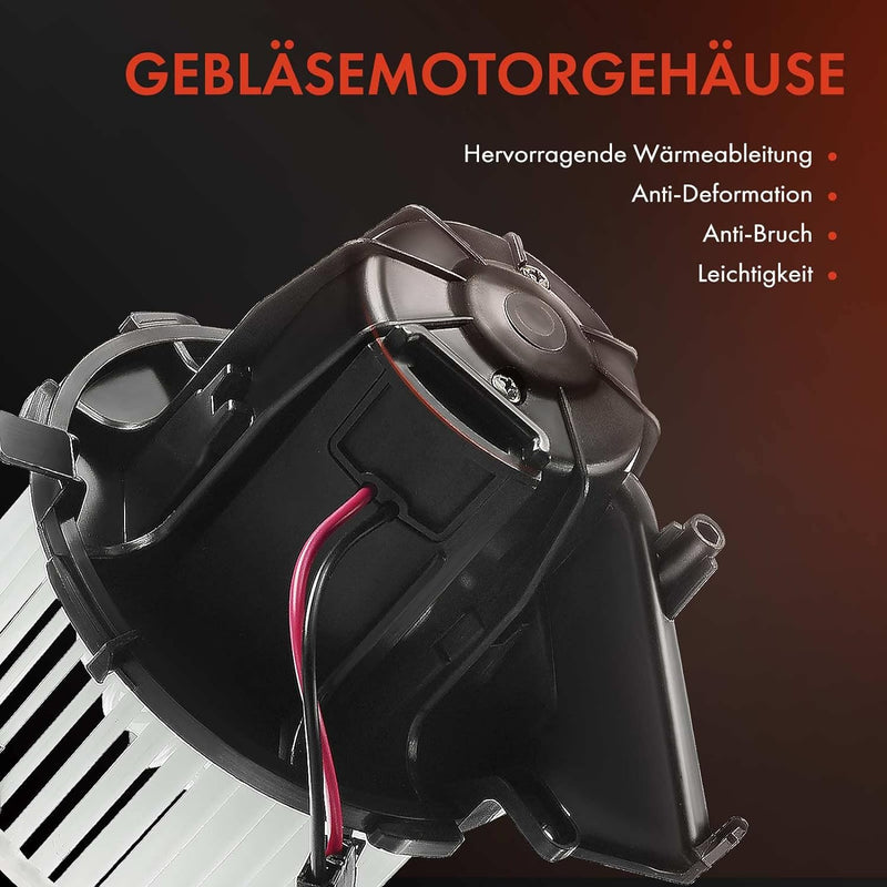 Frankberg Heizungsgebläse Gebläsemotor Lüftermotor Kompatibel mit A4 8K2 B8 2009-2012 A4 Avant 8K5 B