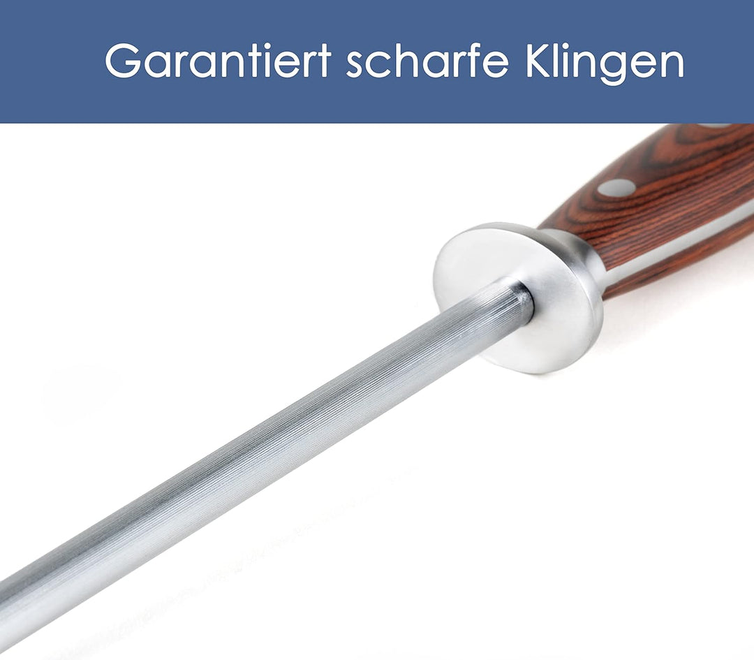 Hanseküche Wetzstahl – Messerschärfer für Messer aus gehärtetem Spezialstahl – Messerschärfer mit er