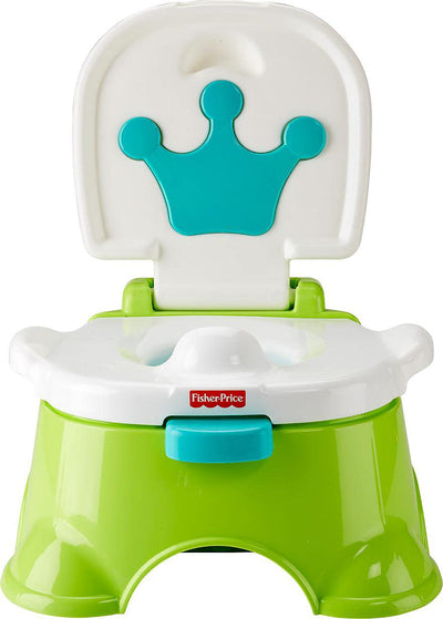 Fisher-Price DLT00 - Lerntöpfchen und Fussbank, grün, für Babys und Kleinkinder Standard Verpackung,