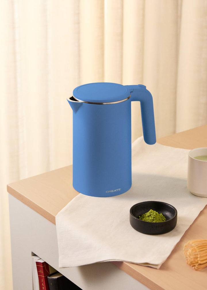 CREATE/KETTLE STUDIO PRO/Elektrischer Wasserkocher 1L Kobaltblau/Temperaturregelung, Warmhaltefunkti