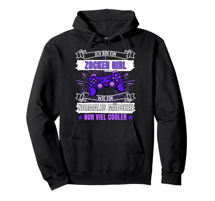 ICH BIN EIN ZOCKER GIRL! MÄDCHEN ZOCKER & GAMERIN SPRUCH Pullover Hoodie