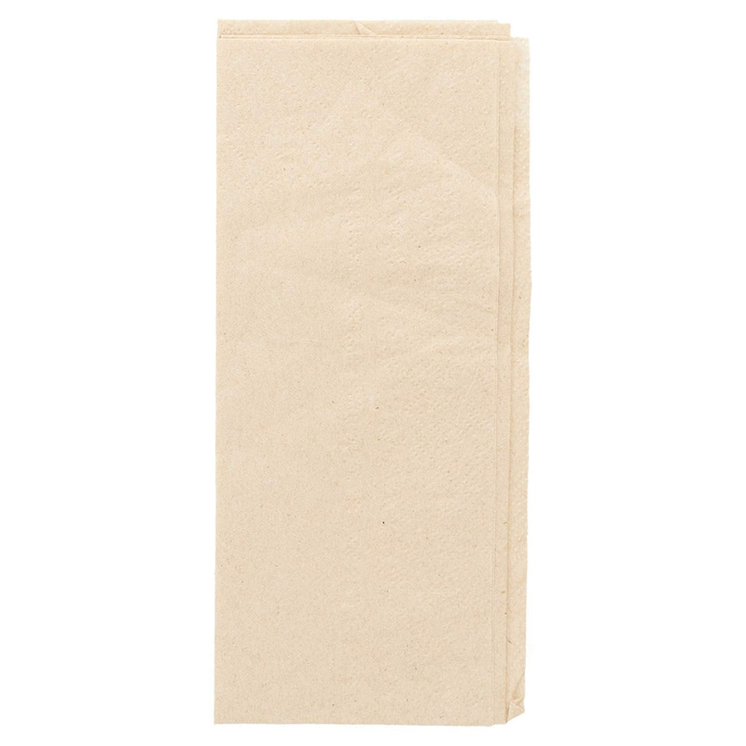 Tüten Für Besteck + Serviette "Just In Time"-"Feel Green" 80 + 10Pe G/M2 11,2X22,5 Cm Natur Vergé-Pa
