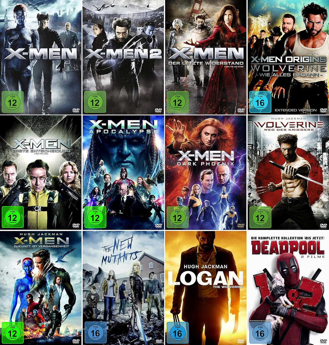 X- Men 13er Mega Bundle - Origins: Wolverine, Apocalypse , Dark Phoenix, New Mutants, Dead Pool 1+2