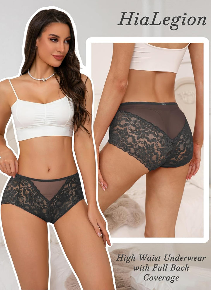Unterhosen Damen Spitze Damen Slips Mehrpack Schlüpfer Damen Slips Unterhosen Damen Taillenslips Gro