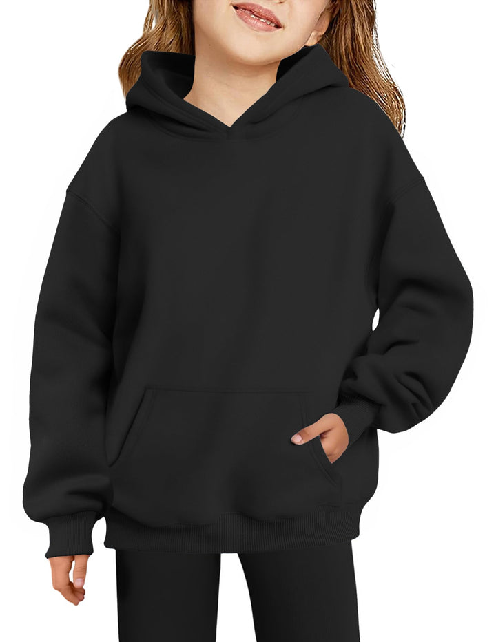 Arshiner Mädchen Kapuzenpullover Warm Fleece Kinder Hoodie Winter Pullover mit Tasche Sweatshirt für