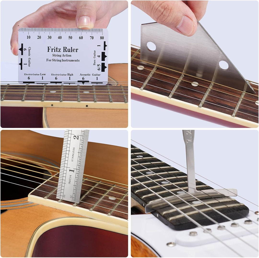 LEKATO Gitarren Werkzeug Set 25 Stück, Gitarre Werkzeug Reparatur Set Inklusive Praktische Werkzeugt