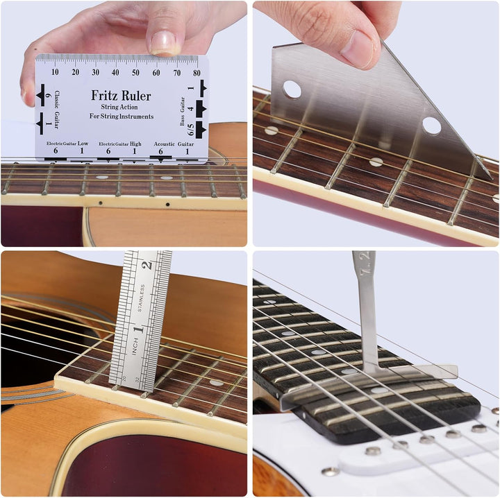 LEKATO Gitarren Werkzeug Set 25 Stück, Gitarre Werkzeug Reparatur Set Inklusive Praktische Werkzeugt