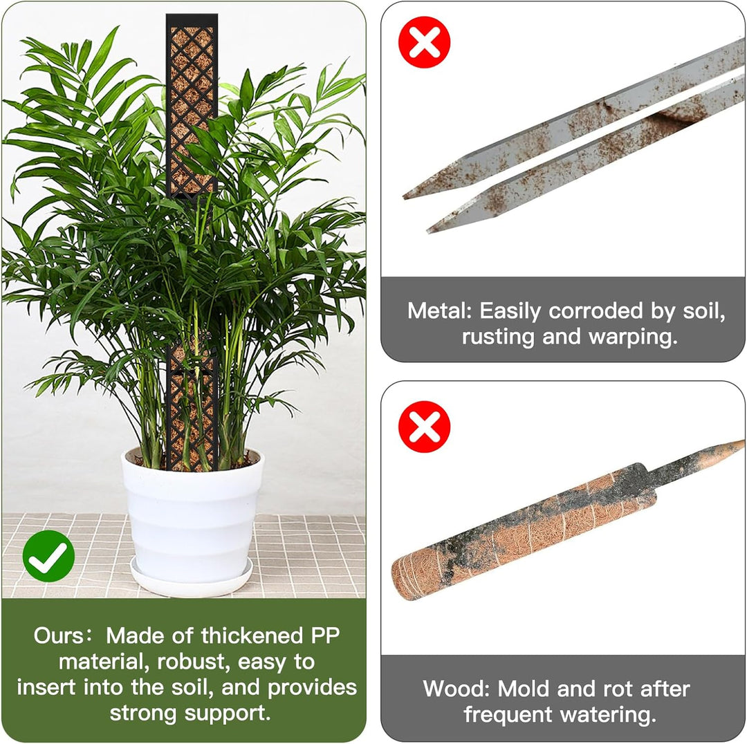 Moosstab für Monstera Rankhilfe Zimmerpflanzen, 4 PCS 25cm Selbstbewässerung moosstab, Monstera Pfla