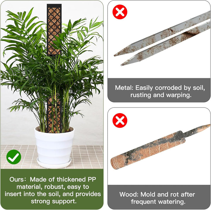Moosstab für Monstera Rankhilfe Zimmerpflanzen, 4 PCS 25cm Selbstbewässerung moosstab, Monstera Pfla