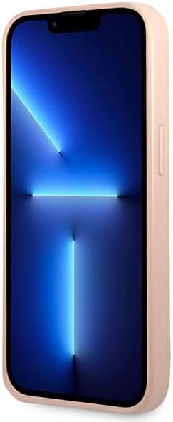 GUESS GUHCP14SPSATLP Hülle für iPhone 14 6,1" rosa/pink hardcase SaffianoTriangle Logo