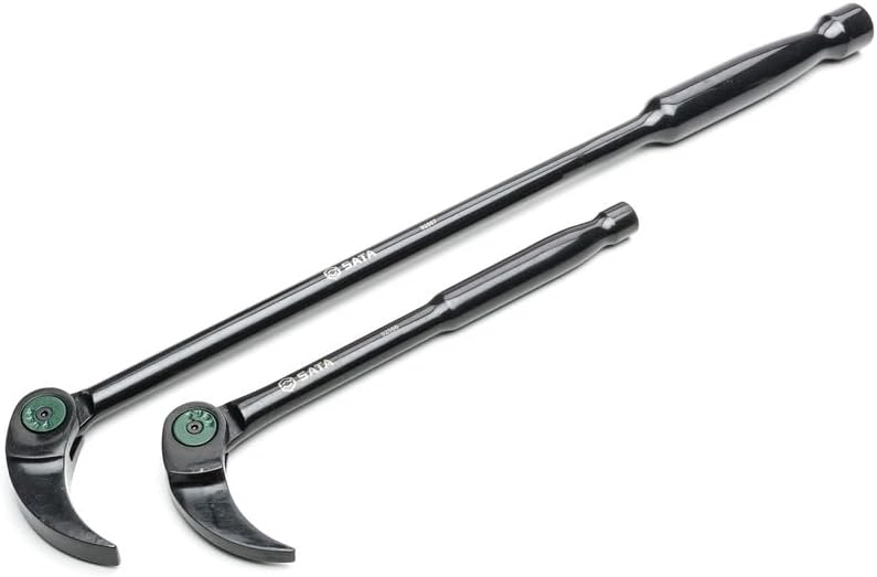 SATA ST92569 Hebeleisen, Stemmhebel, Brecheisen, Brechstangen Set mit flexiblem Gelenkkop 2 Tlg. 20,