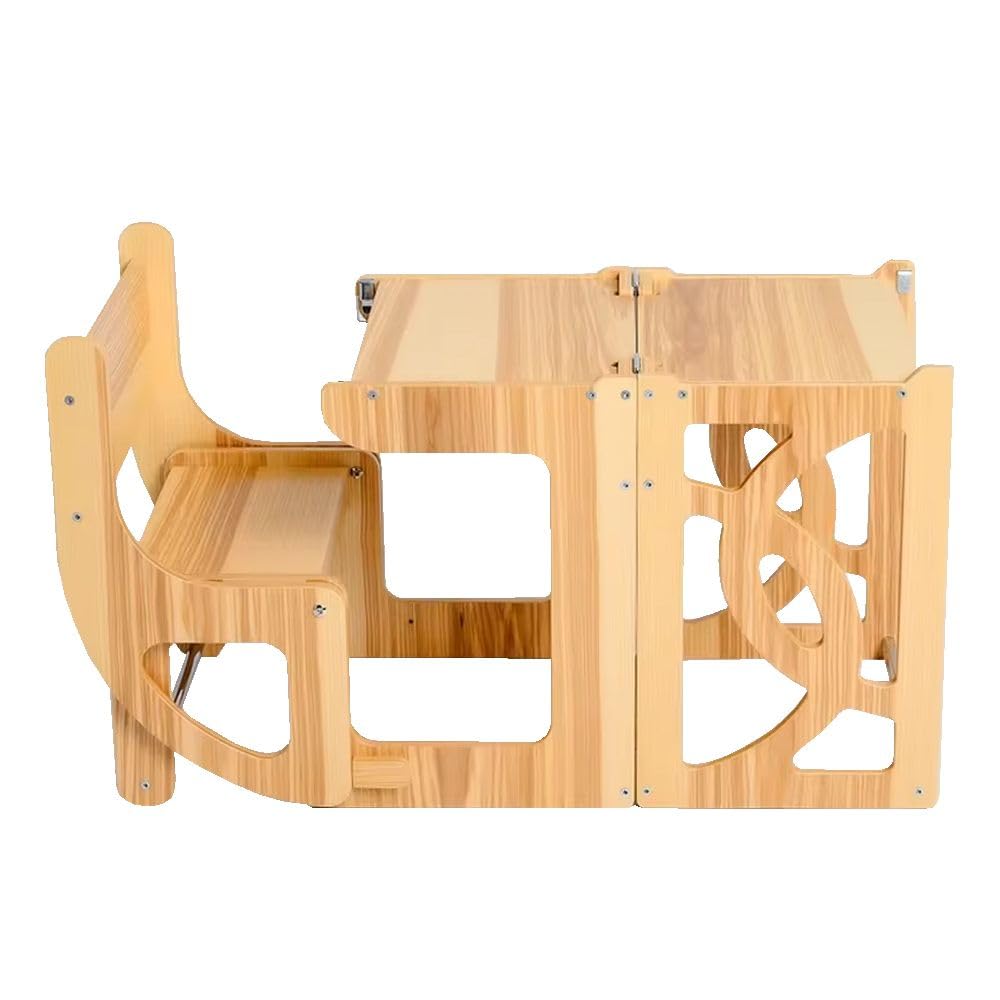 Divit Montessori Lernturm Kindertisch mit Hocker