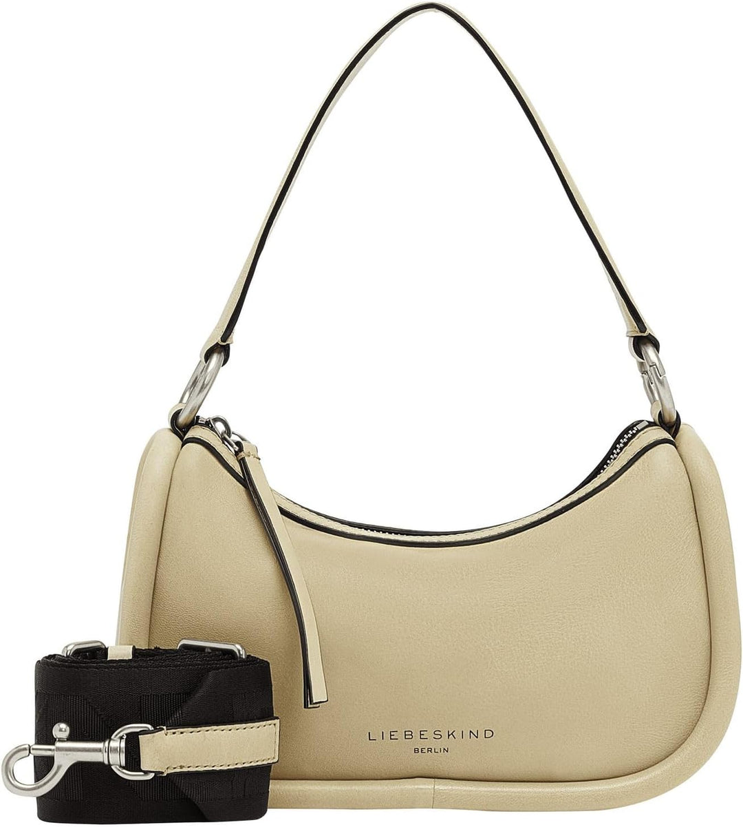 Liebeskind Berlin FAB 2 LAMB HOBO Schultertasche, Large (HxBxT 22.5cm x 36.8cm x 11.8cm) Warm Beige,