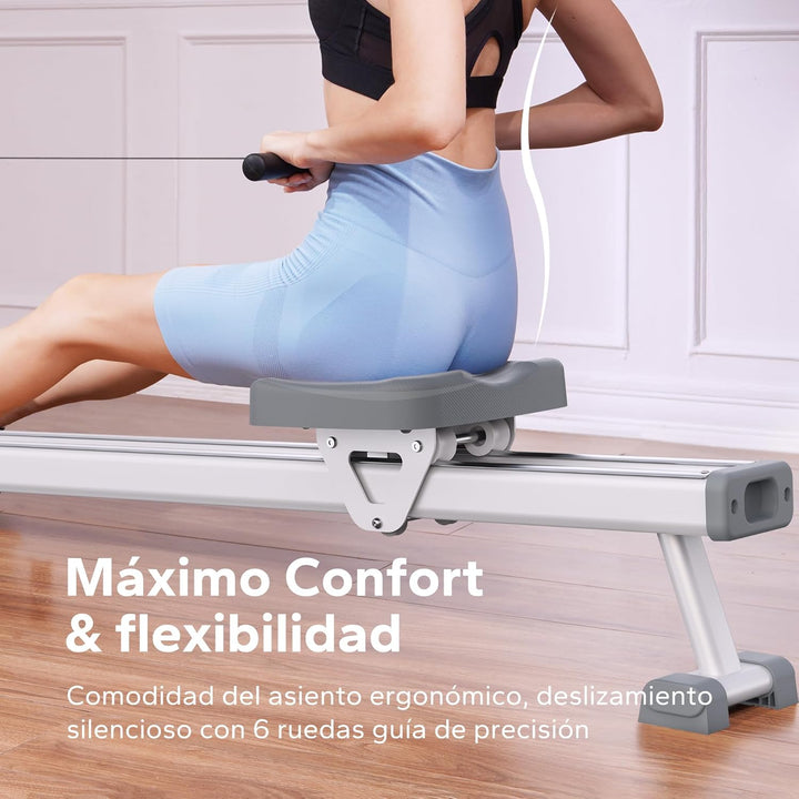 MERACH Rudergerät für Zuhause, Magnetisches Bluetooth Rudergeräte mit 16 Widerstandsstufen, Upgrade