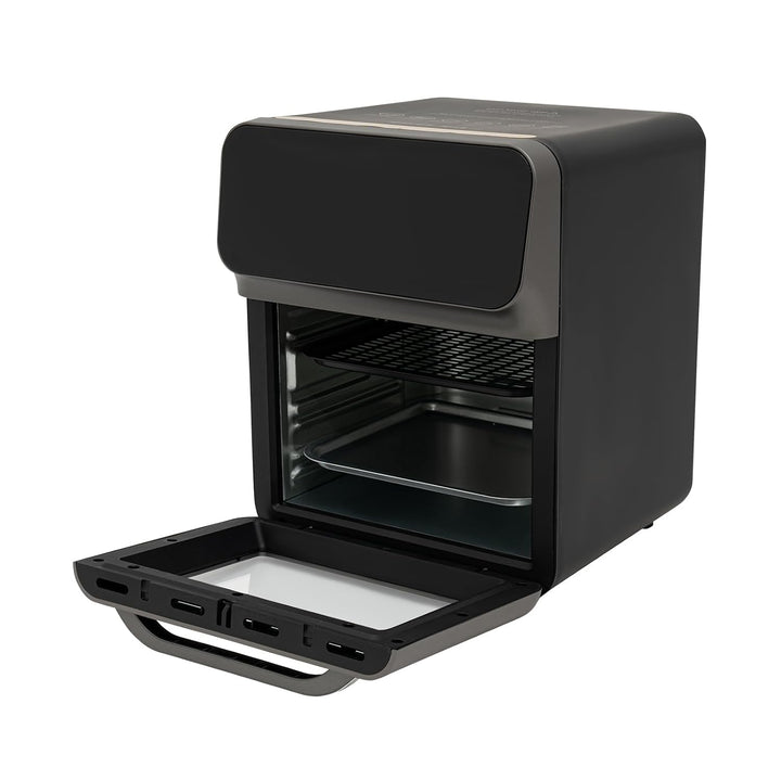 13L Backofen Pizzaofen 1350W Elektrobackofen mit LCD-Touchscreen | Umluft Multifunktionsofen, Ofenha