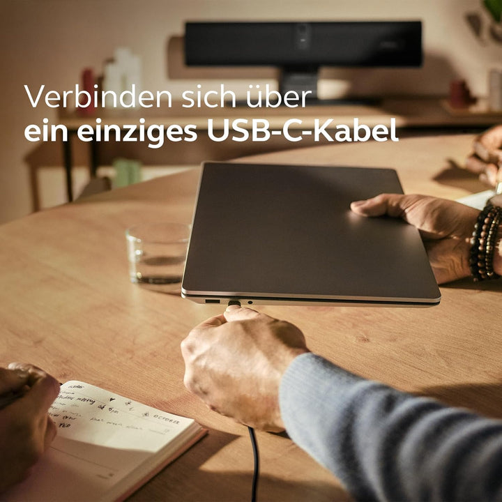 Jabra PanaCast U30 All-in-One USB Videobar, 120° Weitwinkel-Kamera, 6-Mikrofone, 1-Lautsprecher, KI-
