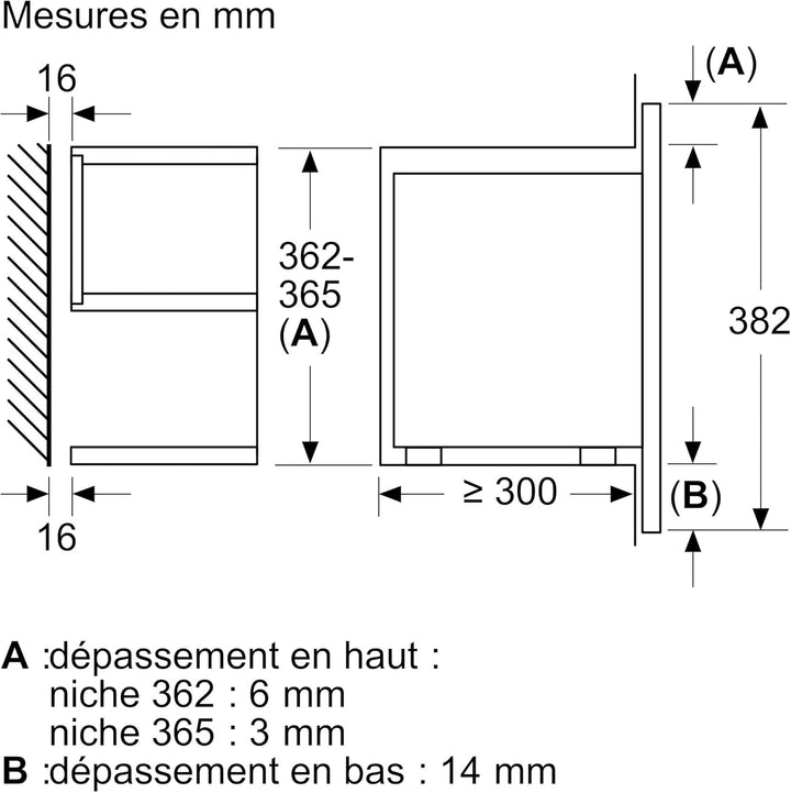 Bosch BFL634GS1 Serie 8 Einbau-Mikrowelle, 38 x 60 cm, 900 W, Türanschlag Links, AutoPilot 7 7 Autom