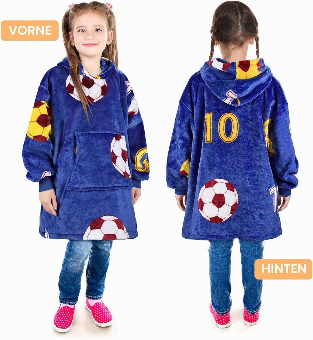 Catalonia Classy Kinder Hoodie Decke, übergrosse Kuschel Hoodie Kinder, Mädchen Jungen Kuschel Fleec