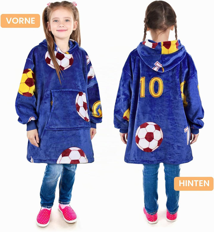 Catalonia Classy Kinder Hoodie Decke, übergrosse Kuschel Hoodie Kinder, Mädchen Jungen Kuschel Fleec