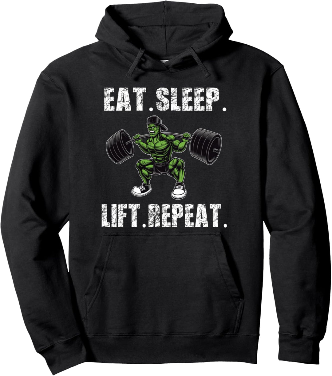 Lustiges Fitness Krafttraining Gym Workout motivierende Männer Pullover Hoodie