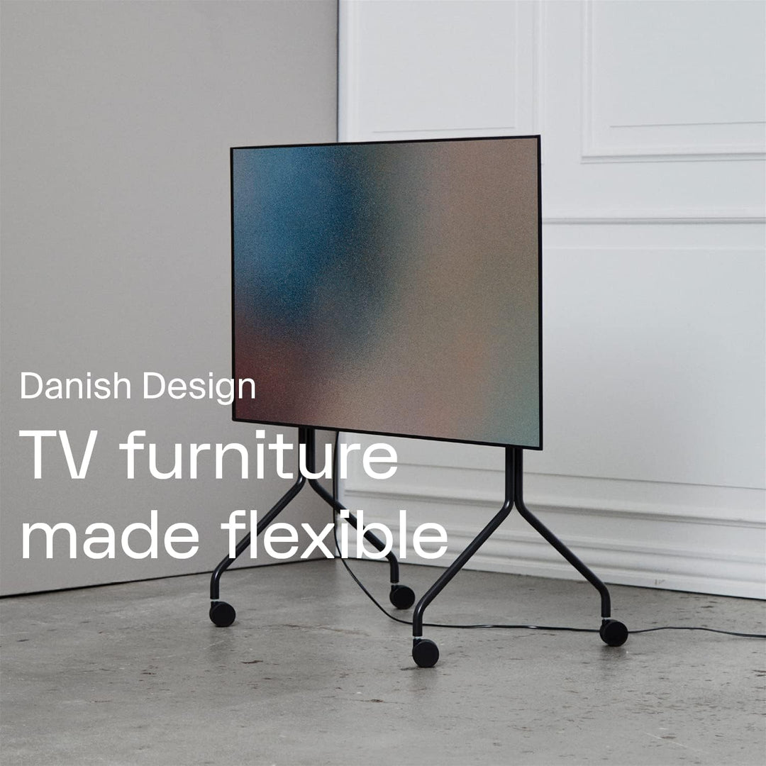 Pedestal Moon Rollin’ TV Ständer Rollbar für Bildschirm 40 bis 70 Zoll | Mobiler Fernsehständer mit