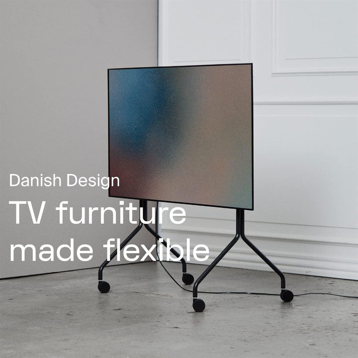 Pedestal Moon Rollin’ TV Ständer Rollbar für Bildschirm 40 bis 70 Zoll | Mobiler Fernsehständer mit
