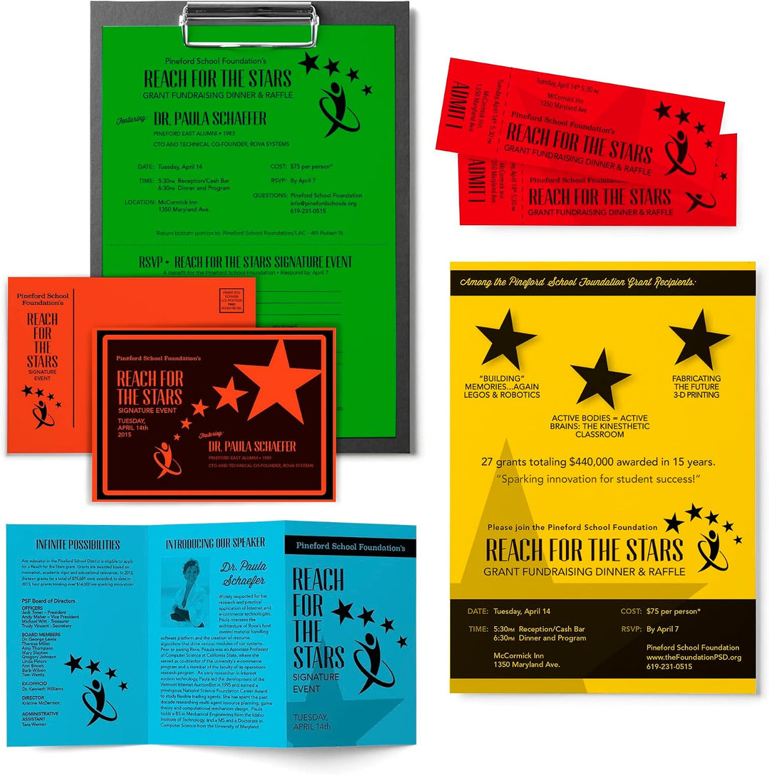 Neenah Astrobrights Kartonpapier, Eco 5-Farben-Sortiment, 250 Blätter, 8,5 x 11 Zoll, Eco