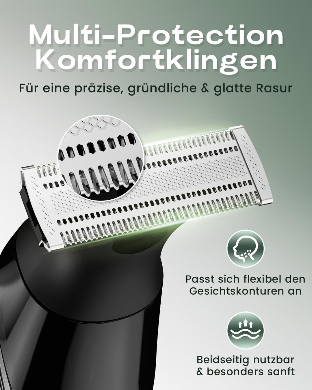 Intimrasierer Mann, Prettywill All-in-One Bodygroomer & Körperrasierer Herren mit Magnet-Scherkopf &