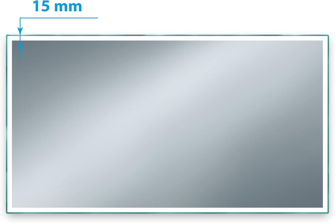 SARAR Wandspiegel mit schmaler rundum LED-Beleuchtung 160x80 cm Made in Germany Designo MA4111 Badsp