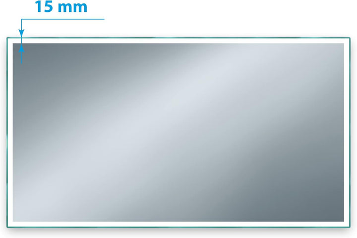 SARAR Wandspiegel mit schmaler rundum LED-Beleuchtung 160x80 cm Made in Germany Designo MA4111 Badsp