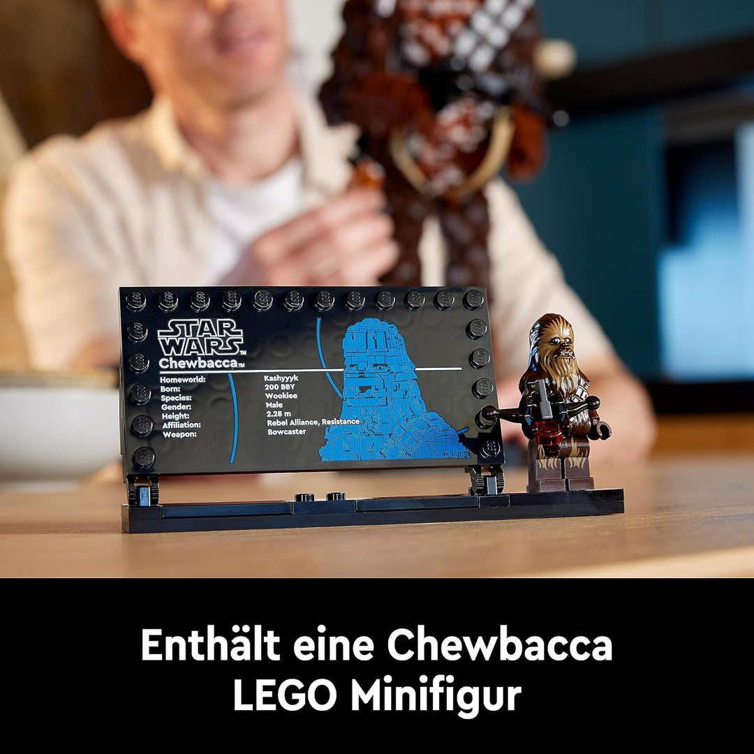 LEGO Star Wars Chewbacca, Wookie-Figur zum Sammeln, Bogenspanner, Minifigur und Infotafel, Die Rückk