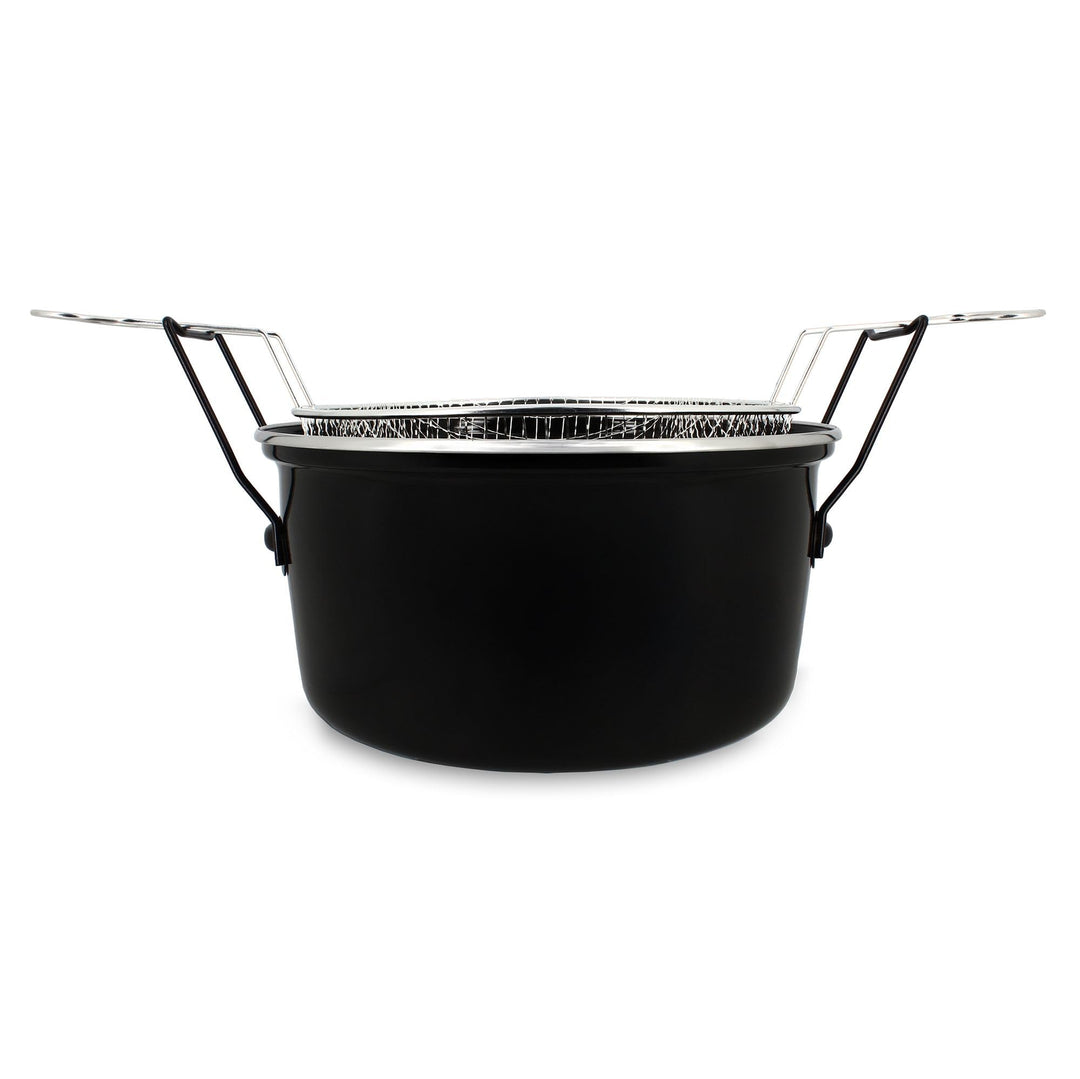 Util‘Home 3645575 Fritteuse, Edelstahl, 28 cm, Schwarz